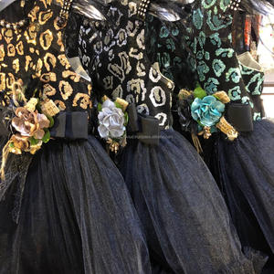 Especial top con volantes vestido con diadema increíble con volantes diseño niños vestido de bebé - Product Image 6