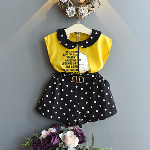 Vente en gros de vêtements pour enfants, nouveaux modèles, ensembles de vêtements, chemises à fleurs et pantalons pour filles - Product Image 3