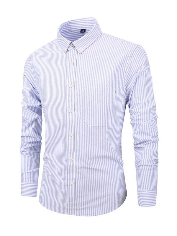 Men s Casual Vintage Denim Shirt
