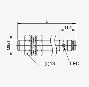 Sensor de Proximidad Inductivo B-ALLUFF BES 516-343-G-E5-C-S49 (BES00TY) Nuevo y Original en Stock - Product Image 2