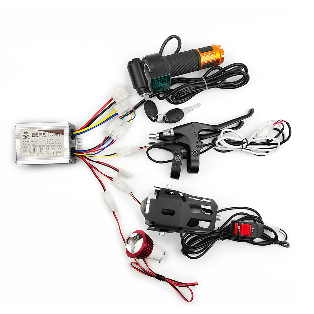 L-faster 500W Brushed DC Motor Controller With Safety Fuse Block And Corresponding Plugs