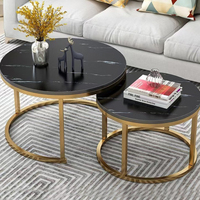 Petite Table Basse Design Moderne de Luxe pour Appartements Mères-Filles, Salons avec Lumière Chaleureuse de Haut Niveau