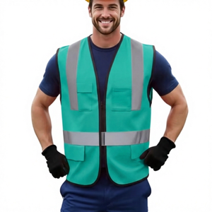 Chaleco de Trabajo Personalizado con Logotipo, Impermeable, Transpirable, de Secado Rápido, 100% Poliéster, para Uso en Fábricas y Almacenes - Product Image 3