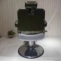 Fauteuil de Barbier Inclinable et Rotatif pour Hommes, Style Vintage Américain 'Oil-Head', avec Accoudoirs, Modèle CB-BC004, pour Usage Professionnel en Salon