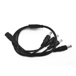 12v同轴Dc电源电缆1-4插头母对公电源连接器Dc电缆4路Dc分离器电缆
