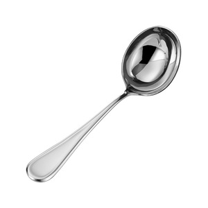 Cucharón para sopa elegante con mango largo, acero inoxidable 304, resistente al calor, para uso doméstico en la cocina, diseño de color sólido - Product Image 2