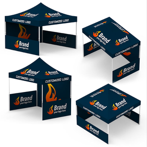 Прочная водонепроницаемая палатка-шатер из ткани Оксфорд 600D с мгновенной установкой и стенками с индивидуальной печатью - Product Image 3