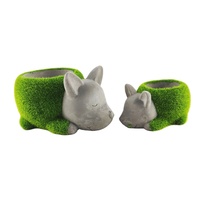 Pot de fleurs pas cher en forme de renard pour jardin extérieur, en ciment, pour serre - Prix
