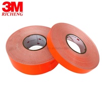 Bandes réfléchissantes de qualité diamant 3M 4084, orange fluorescent, phosphorescentes, haute luminosité, anti-collision, adhésif double face