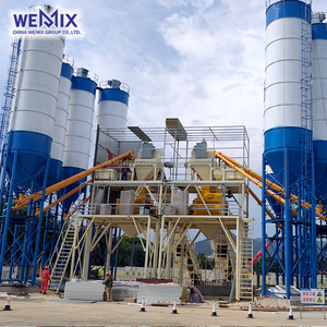 Planta dosificadora de hormigón HZS120 Planta dosificadora de hormigón estacionaria Planta de hormigón de mezcla lista Mezcladora de hormigón alimentada por Correa - Product Image 1