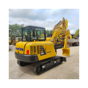 Miniexcavadora de orugas Komatsu PC56 de 5 toneladas usada, miniexcavadora en buenas condiciones de segunda mano, de 2, 2, 2, 2 y 2 - Product Image 2