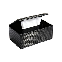 Boîte à mouchoirs de luxe en fibre de carbone, anti-poussière, résistante à l'usure, de haute qualité, pour la maison et l'hôtel, certifiée CE