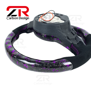 Volante de Fibra de Carbono Forjado con Pantalla LED para Volkswagen MK7 Golf 7 GTI MK6 GTD <span class=keywords><strong>R</strong></span> Gts <span class=keywords><strong>R</strong></span>-<span class=keywords><strong>Line</strong></span> <span class=keywords><strong>Tiguan</strong></span> Scirocco Passat Polo - Product Image 6