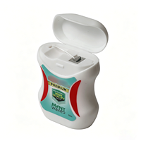 COOLFEEL – Nouveaux Fils Dentaires Orthodontiques Jetables en Charbon de Bambou Écologique à la Menthe, 50M, Spécial Nettoyage des Dents et Appareils Dentaires