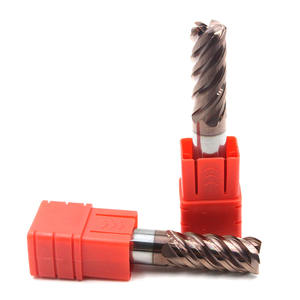 Fraise en bout <span class=keywords><strong>de</strong></span> rayon d'angle à 5 cannelures Fraise en bout à nez rond <span class=keywords><strong>de</strong></span> 12mm <span class=keywords><strong>pour</strong></span> le traitement <span class=keywords><strong>de</strong></span> l'alliage <span class=keywords><strong>de</strong></span> titane - Product Image 1