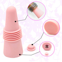 Bouchon de bouteille en acier inoxydable en forme de cône, réutilisable, avec joint en silicone, pour vin, bière, bouteille d'assaisonnement, accessoires de cuisine et de bar