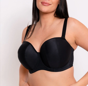 Sujetador de copa completa sin tirantes talla grande 34-42 DD E F FF G GG H <span class=keywords><strong>JJ</strong></span> cuello Halter material de poliéster - Product Image 4