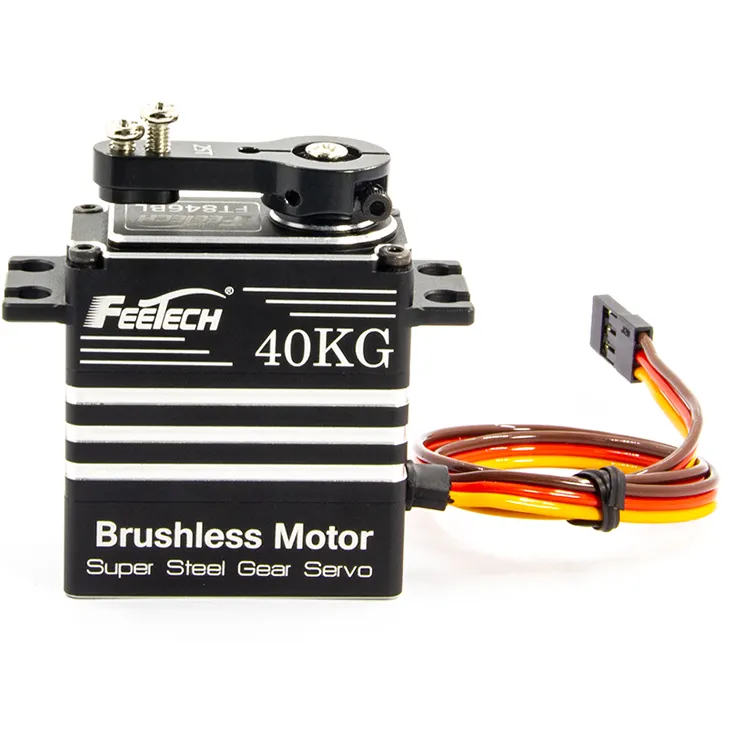 FT8346M 7,4 V 40KG PWM Digital 180 grados engranaje de acero Motor sin escobillas Servo para avión de Control remoto