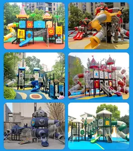 Kids Airplane Slide Playground Set For Children Outdoor Toy Stainless Steel Large Garden Kids Play Games Amusement Equipment