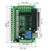Carte d'interface OEM/ODM 24V USB Mach3 Carte de contrôle de mouvement Contrôleur CNC 4 axes IP20