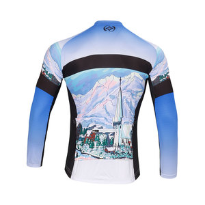 Maillot de Ciclismo Estampado con Malla Ventilada y Tejido de Secado Rápido para Mantenerse Fresco Durante Entrenamientos de Larga Distancia - Product Image 2