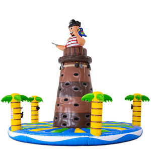 Mur d'<span class=keywords><strong>escalade</strong></span> gonflable commercial sur le thème des pirates pour la location événementielle et les parcs d'attractions - Product Image 3