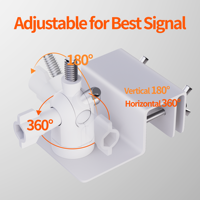 Adaptateur de tuyau Starlink compatible avec le mini-gouttière original, kit de montage en alliage d'aluminium réglable