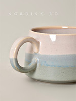 Tasse à café crème rose fumé style nordique australien, tasse de couple, tasse à petit-déjeuner, tasse à lait, couleur sous-glaçure haute température