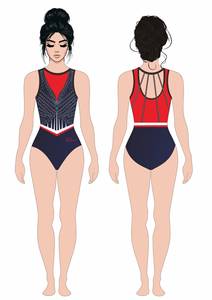 Vente en gros de <span class=keywords><strong>justaucorps</strong></span> de compétition de gymnastique <span class=keywords><strong>artistique</strong></span> rythmique pour filles ensemble de vêtements de danse en strass brillant <span class=keywords><strong>justaucorps</strong></span> de gymnastique en Spandex pour enfants - Product Image 2