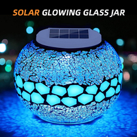 Ausilver IP65 boule de verre à changement de couleur à énergie solaire lumière de jardin extérieure maison fête de mariage éclairage solaire décoratif