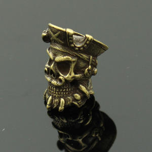 Copper Pirate Knife Lanyard Beads for DIY Keychain <strong>Charms</strong> Knitting Bracelets EDC <strong>Paracord</strong> Beads - Product Image 3