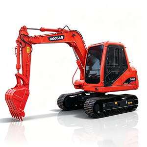 Excavadora de cadenas pequeña Doosan DH80 usada, excavadora hidráulica de 8 toneladas para construcción y obras municipales - Product Image 1