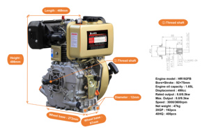 HIEARNS uso doméstico silencioso nuevo diseño motor diésel 6.5kva 8KW generador - Product Image 4