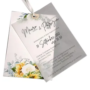 5x7インチの2層パーソナライズされたベラム結婚式の招待状ブラックプリントサンキューカードと印刷可能な画像
