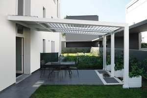 <span class=keywords><strong>Pergola</strong></span> pliable automatique préfabriquée au design personnalisé TOMA, véranda nordique, design extérieur de <span class=keywords><strong>balcon</strong></span> et de jardin, aluminium - Product Image 5