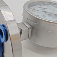 YNTP-100BMF Stainless Steel Shock Resistant Diaphragm Pressure Gauge Flange Manometer 4'' for Water Treatment System