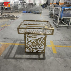 Venta caliente moderna Sweetheart espejo Mesa lujo boda Metal muebles nueva llegada fabricante directo al por mayor - Product Image 6