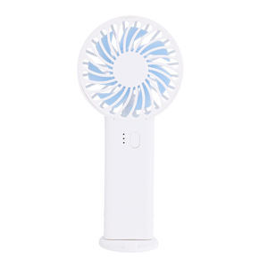 Portable Mini Fan Handheld Rechargeable USB Powered DC Motor White Blue Pink 100g Lightweight Cooling Device - Product Image 1