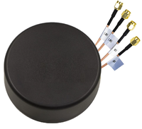 Antenne combinée 4-en-1 pour montage sur armoire, 5G LTE WIFI, antenne ronde à connecteur mâle pour routeur industriel