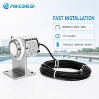 Sensor Level Air Radar Pokcenser PWL-R807/808 80G 0.1m hingga 65m ±1mm 4-20mA RS485 HART IP67 untuk Air Tawar dan Air Laut
