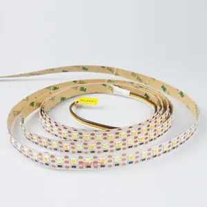 Konsumsi Daya Rendah 5V SMD2835 120led/M 3000K + 6000K CCT Adjustable USB Lampu Led Strip Cut dengan 1Led