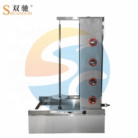 Machine Commerciale Automatique à Kebab Shawarma 1,2 M Infrarouge Lointain, Grill à Gaz GPL de Comptoir pour Poulet Kebab Doner, Moteur avec Roulement