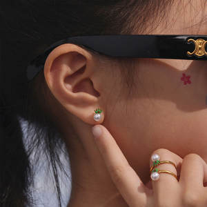 Juego de Joyería de Acero Inoxidable 316L para Niños, Collar, Pulseras, Anillo, Aretes, Perla, Oro 14K 18K PVD, Sin Deslustre - Product Image 4