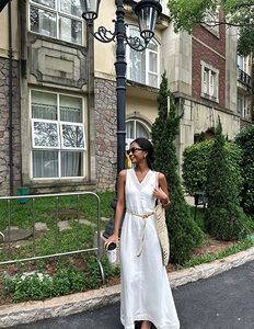 Order Online Long Flowy Summer Dresses Cotton Linen Blend, Breathable |  Alibaba.com