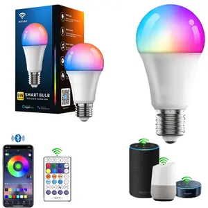 2024 חדש ביתי WIFI בקרת LED נורת 9W 10W E27 RGB Wifi מנורת LED חכמה