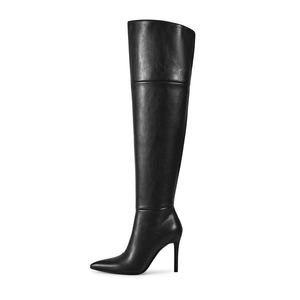 Zapatos de mujer de alta calidad, gran oferta, zapatos de mujer de cuero PU a la moda, botas hasta la rodilla, botas largas, botas por encima de la rodilla para mujer para exteriores - Product Image 4