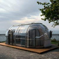 Vente Flash : Dôme Transparent Moderne Préfabriqué pour Hôtel et Glamping en Plein Air – Maison Bulle Anti-UV pour Complexes Balnéaires