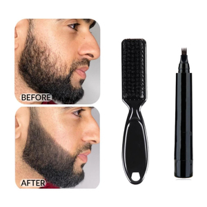 Kit <span class=keywords><strong>de</strong></span> stylo <span class=keywords><strong>de</strong></span> remplissage <span class=keywords><strong>de</strong></span> <span class=keywords><strong>barbe</strong></span> pour hommes crayon <span class=keywords><strong>de</strong></span> barbier avec brosse outil pour sourcils et poils du visage ensemble <span class=keywords><strong>de</strong></span> brosses pour moustache masculine forme <span class=keywords><strong>de</strong></span> réparation - Product Image 4