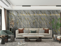 Autocollant mural auto-adhésif moderne, écologique, imperméable et polyvalent, taille personnalisable facile pour la maison, le bureau, la salle à manger, et multiples scènes d'emploi