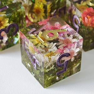 MINI PLANET Vente en gros de dés en résine Daisy personnalisés, faits à la main, 16 mm, 6 faces, pour jeux de rôle sur plateau, accessoires DND, cadeau - Product Image 3